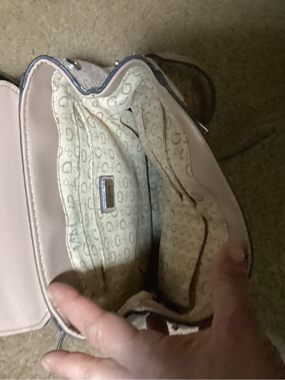 GUESS Pink Logo Mini Backpack - Picture 3 of 5
